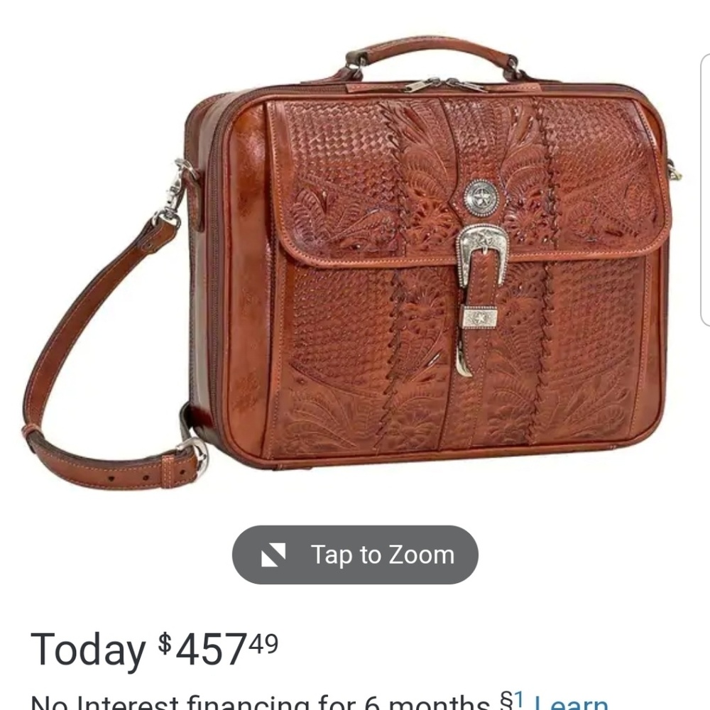 American West Leather Briefcase